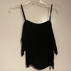 Forever 21 black off shoulder tank top